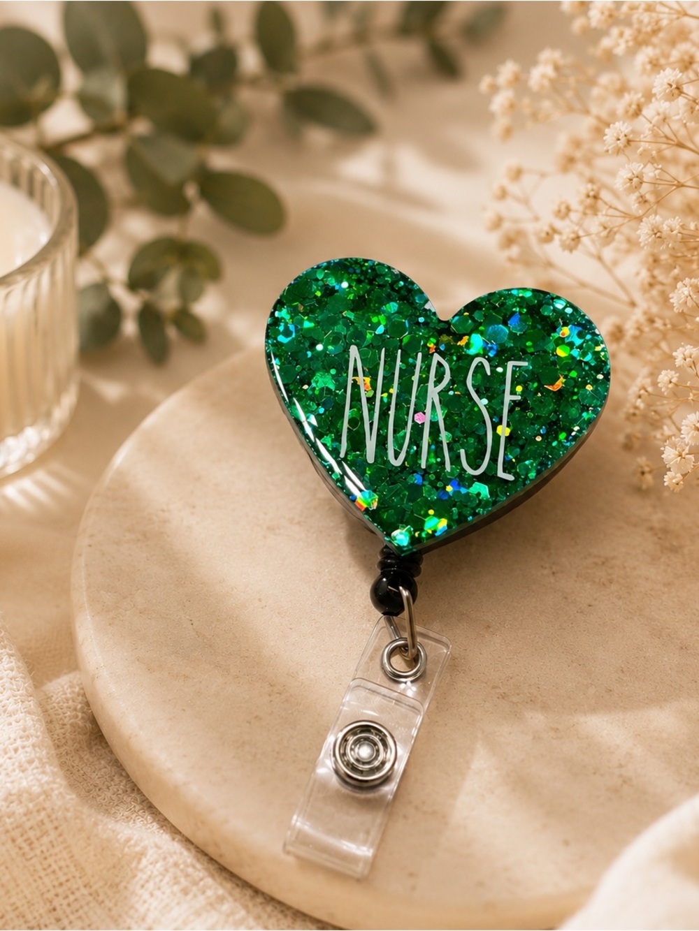 💚🍀 Nurse Badge Reel